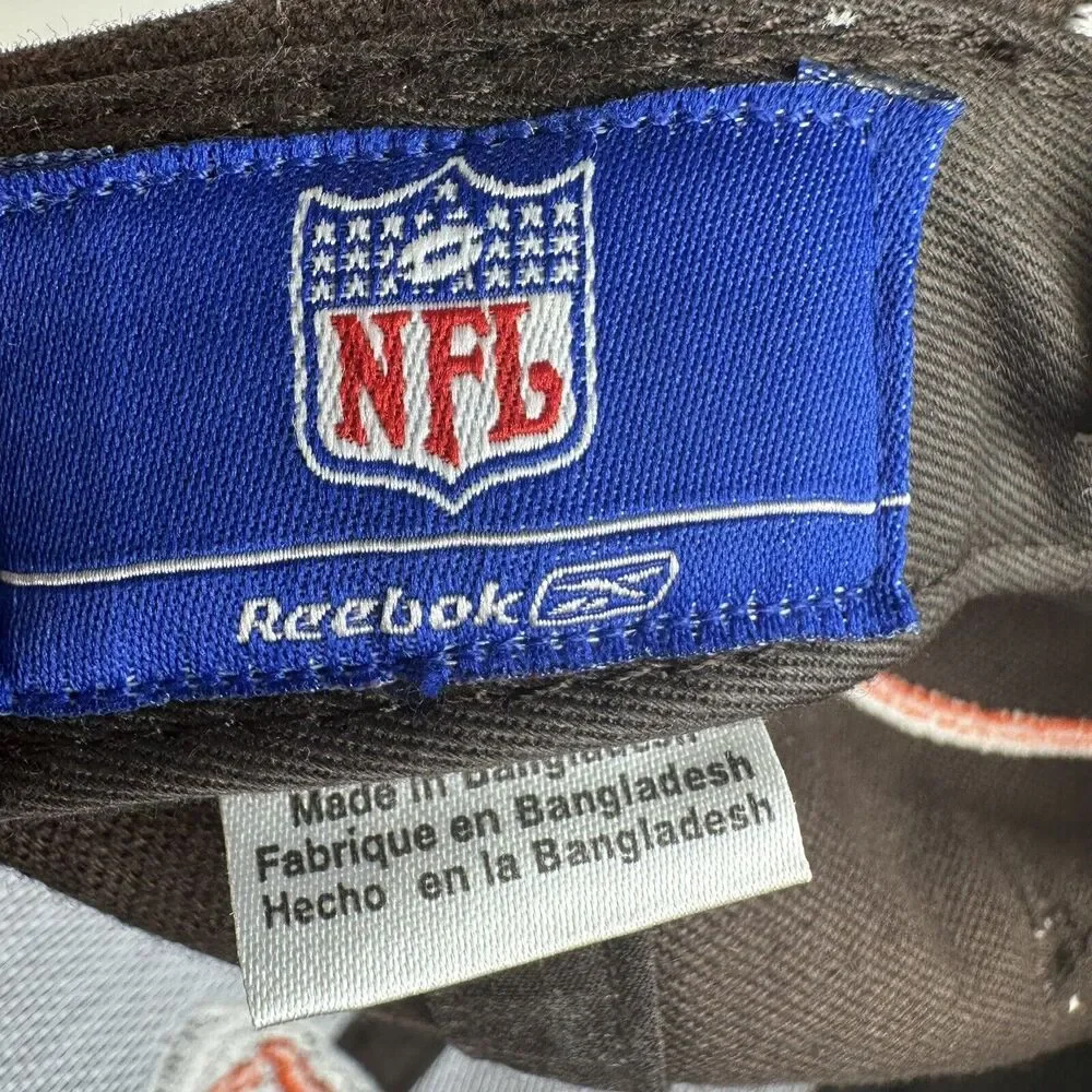 CLEVELAND BROWNS Football VINTAGE Hat REEBOK One Size Cap NFL‎ White